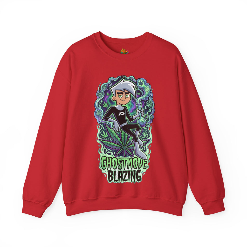 Vert Danny Phantom Smoker Vintage Style Unisex Graphic Crewneck Sweatshirt