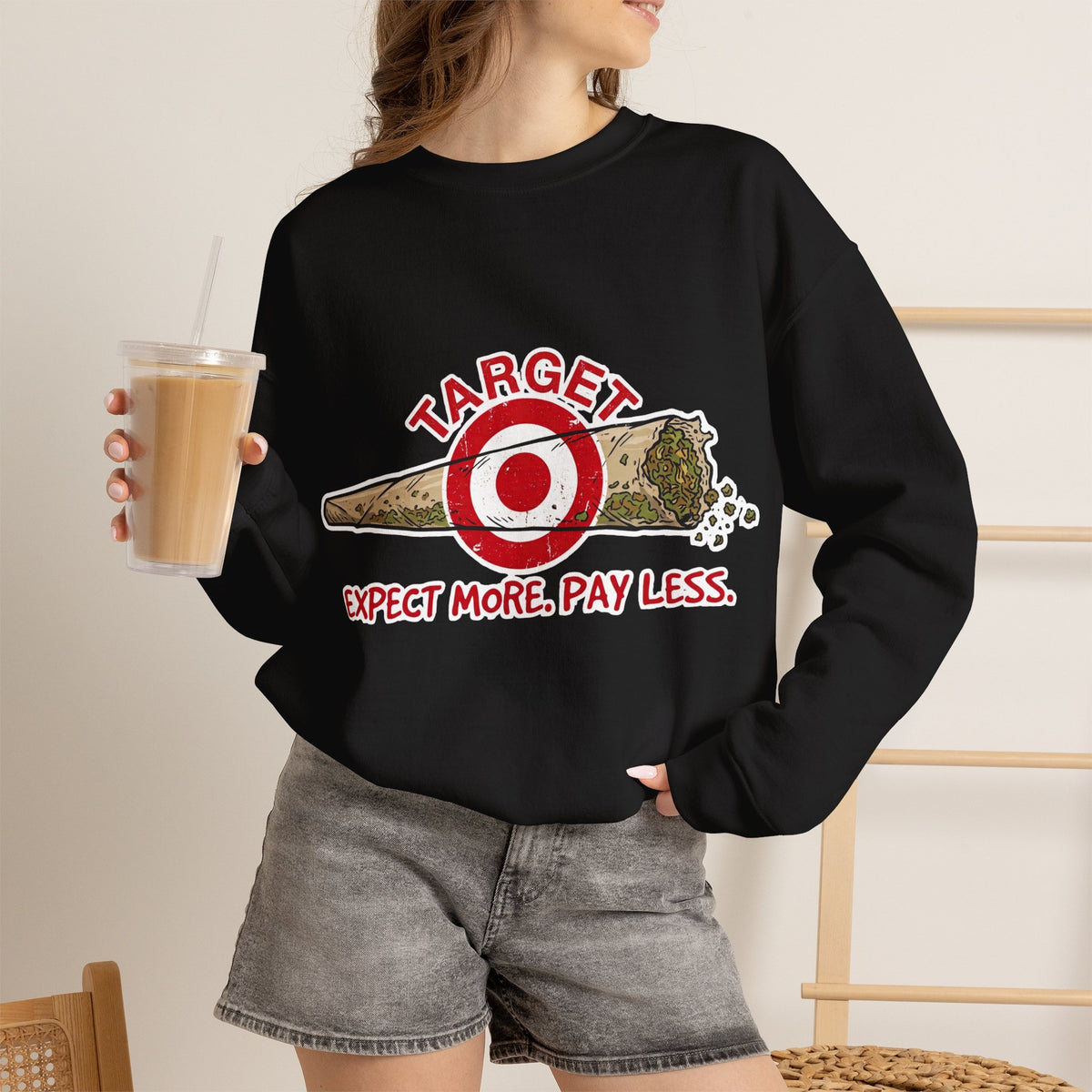 Vert Target Parody Vintage Style Unisex Graphic Crewneck Sweatshirt