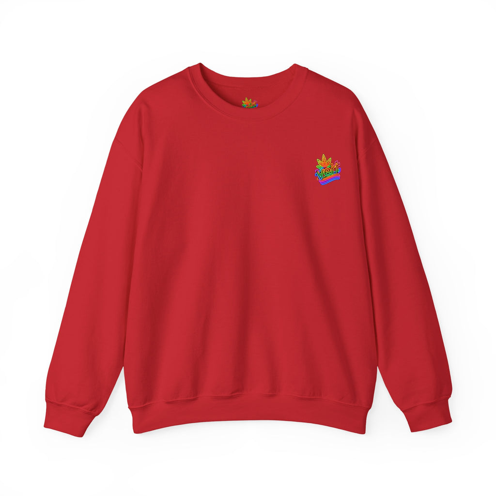 Vert Crested Neon Logo Vintage Style Unisex Graphic Crewneck Sweatshirt