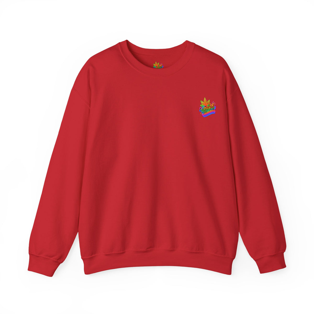 Vert Crested Neon Logo Vintage Style Unisex Graphic Crewneck Sweatshirt