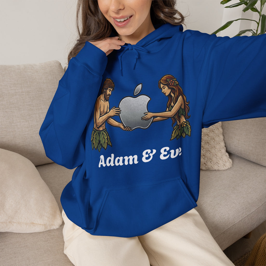 Vert Apple Adam & Eve Vintage Style Unisex Graphic Hoodie