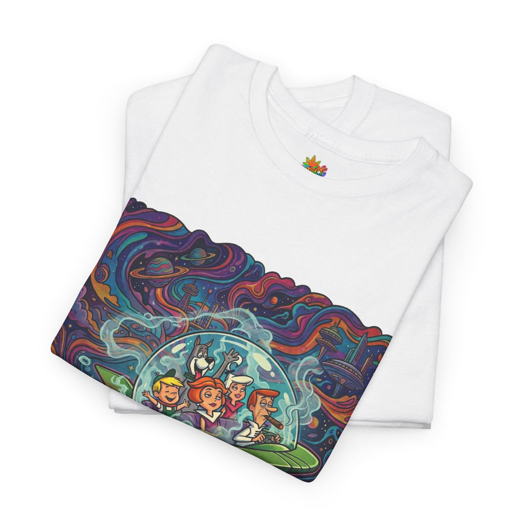 Vert Jetsons Smoker Vintage Style Unisex Cotton Graphic T-Shirt