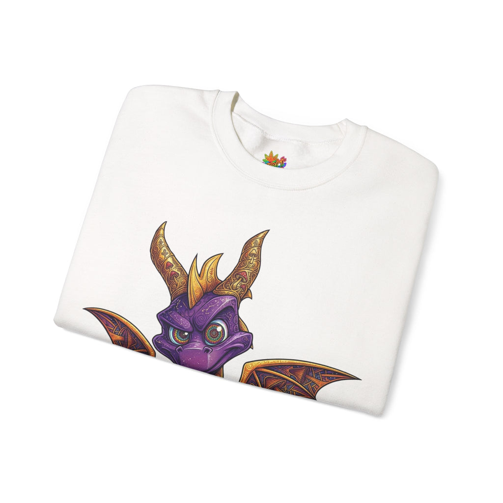 Vert Spyro Psychedelic Vintage Style Unisex Graphic Crewneck Sweatshirt