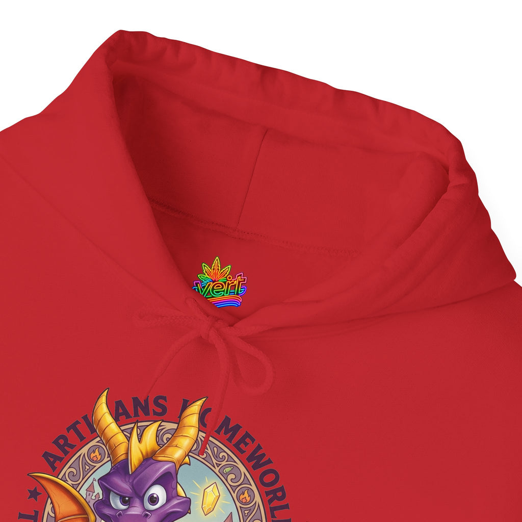 Vert Spyro Vintage Style Unisex Graphic Hoodie