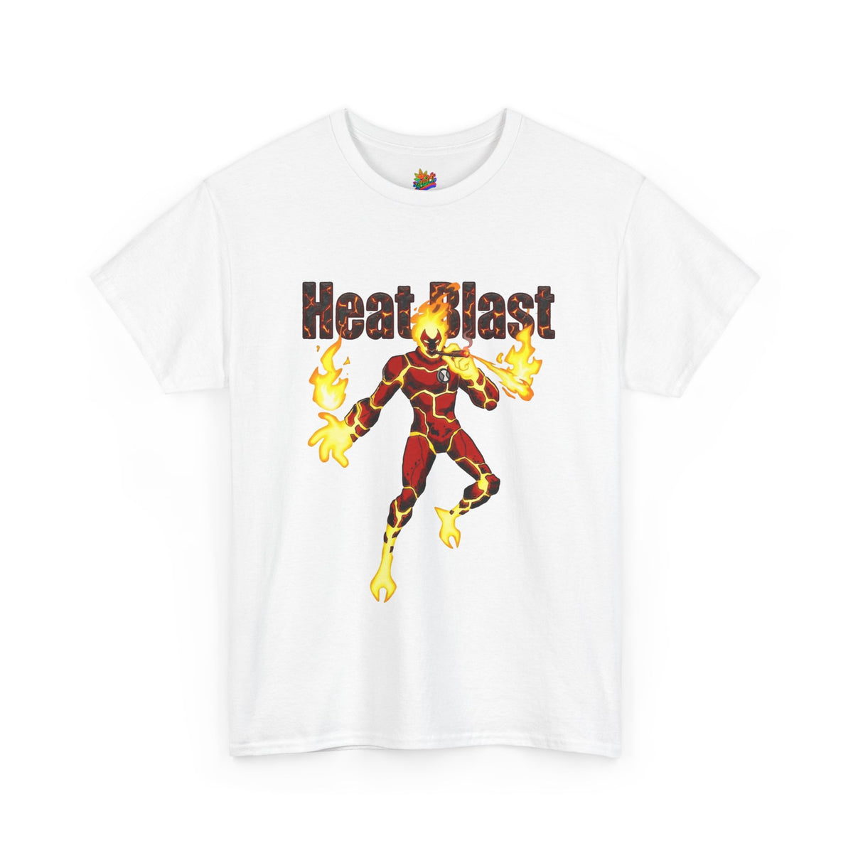 Vert Ben 10 Heat Blast Vintage Style Unisex Graphic Cotton T-Shirt