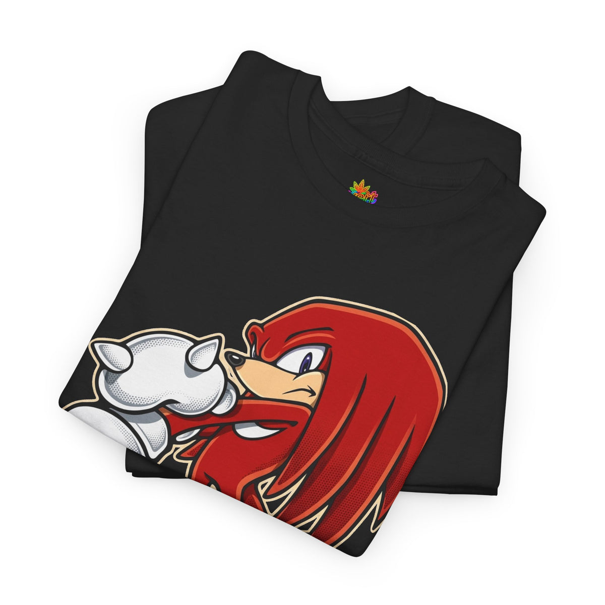 Vert Knuckles The Echidna Vintage Style Unisex Cotton Graphic T-Shirt