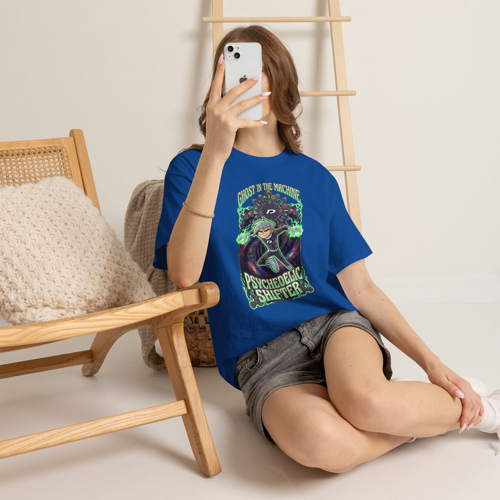Vert Danny Phantom Psychedelic Vintage Style Unisex Cotton Graphic T-Shirt