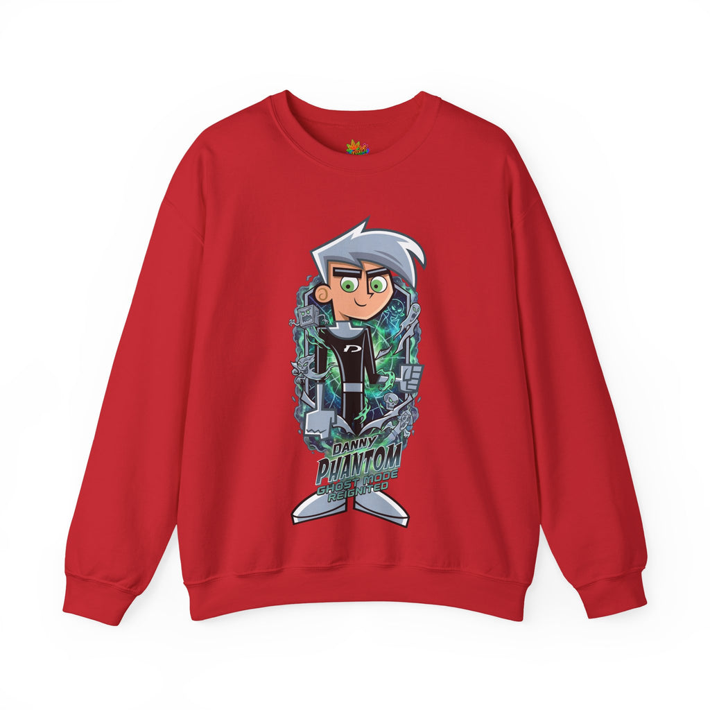 Vert Danny Phantom Vintage Style Unisex Graphic Crewneck Sweatshirt
