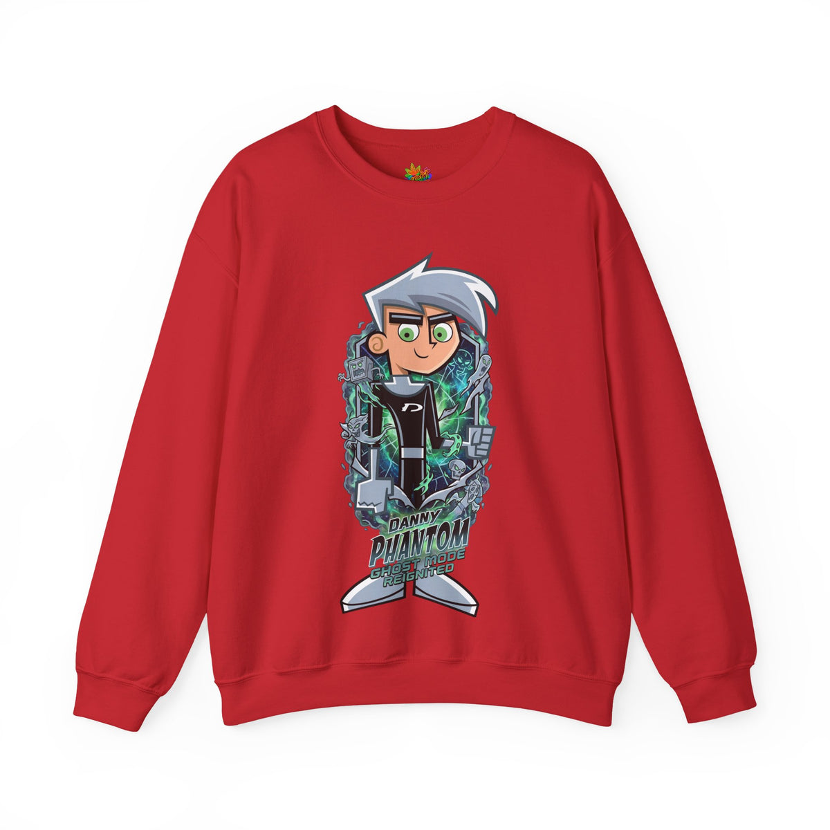 Vert Danny Phantom Vintage Style Unisex Graphic Crewneck Sweatshirt
