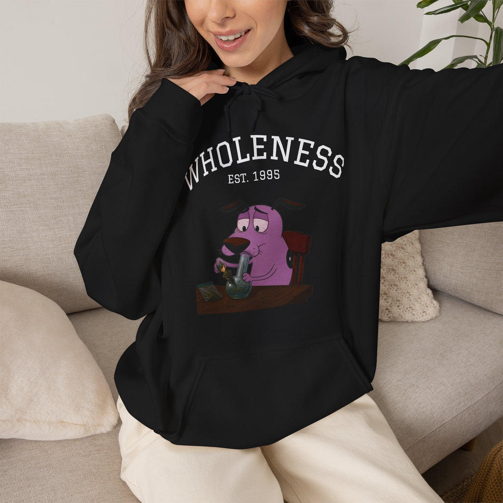 Vert Courage The Cowardly Dog Smoker Unisex Graphic Hoodie