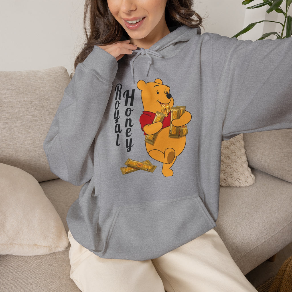 Vert Winnie The Pooh "Royal Honey" Vintage Style Unisex Hoodie