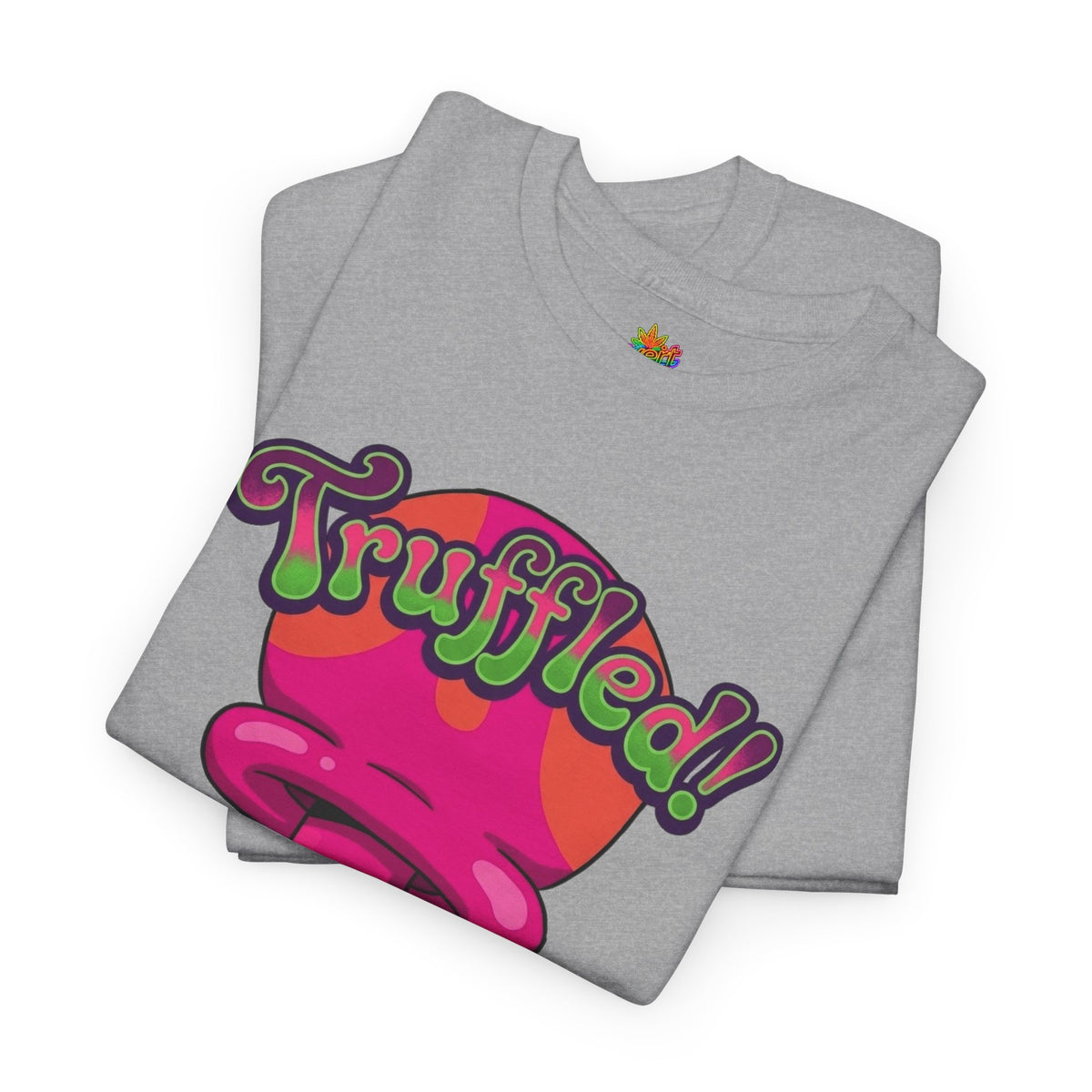Vert Truffles Psychedelic Vintage Style Unisex Cotton Graphic T-Shirt