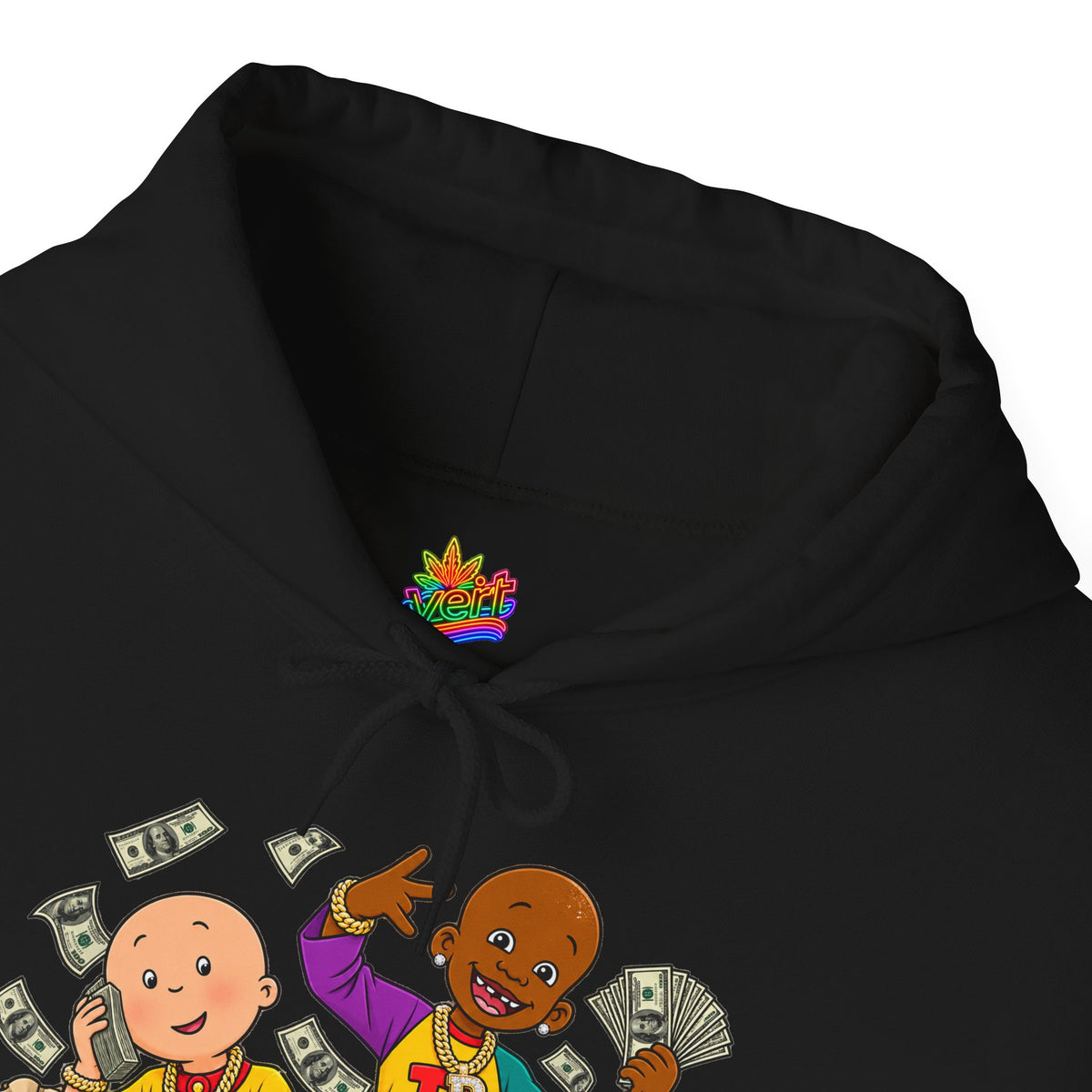 Vert Little Bill & Caillou Alt Vintage Style Unisex Graphic Hoodie