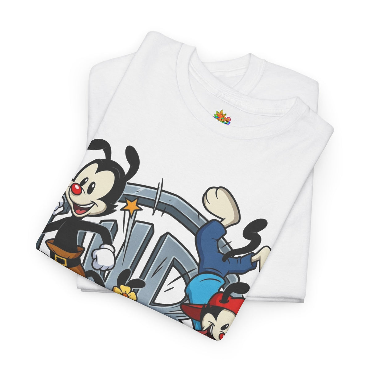 Vert Animaniacs Vintage Style Unisex Cotton Graphic T-Shirt
