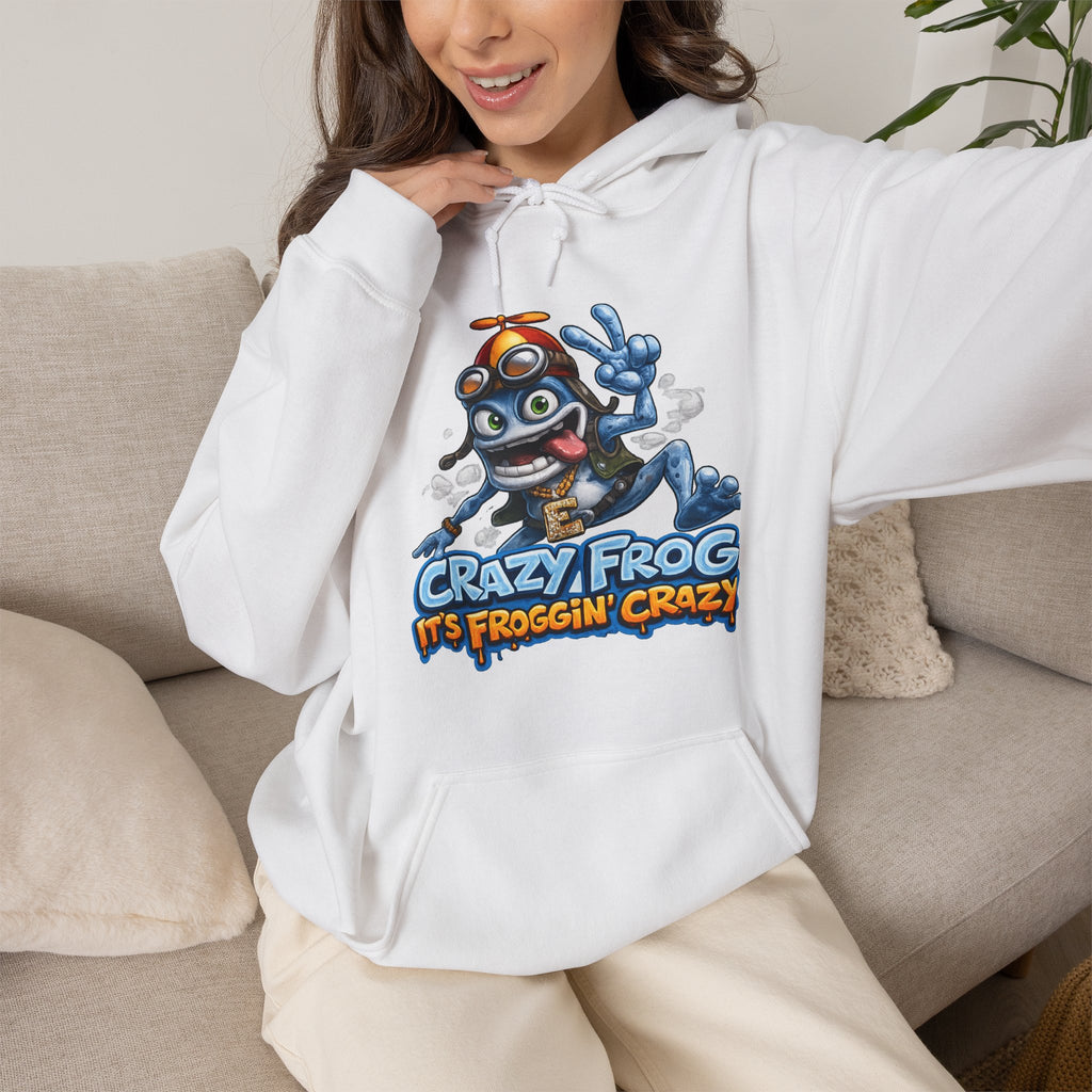 Vert Crazy Frog Vintage Style Unisex Graphic Hoodie