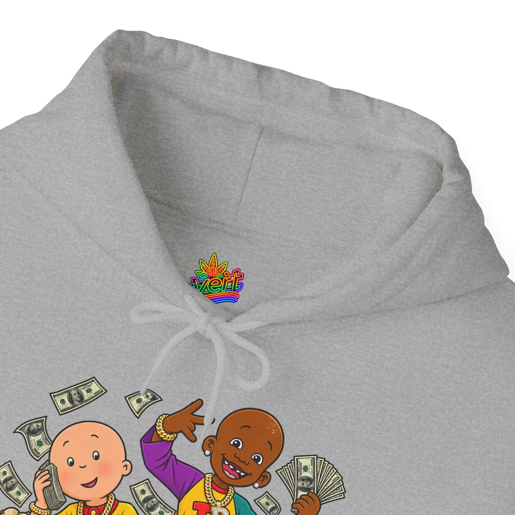 Vert Little Bill & Caillou Alt Vintage Style Unisex Graphic Hoodie