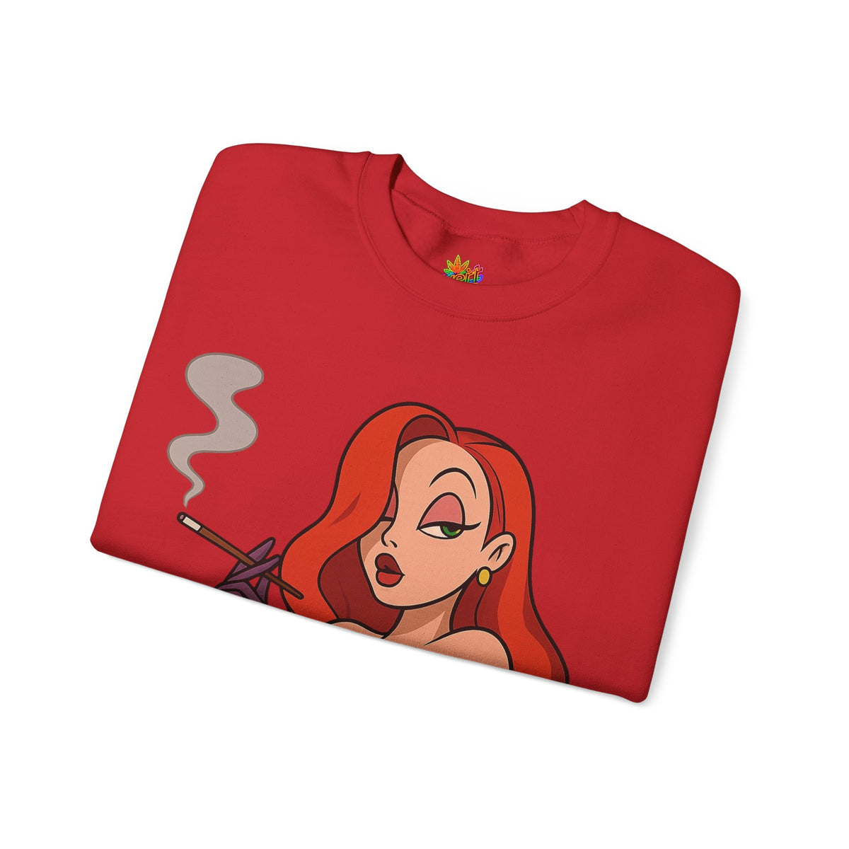 Vert Jessica Rabbit Vintage Style Unisex Graphic Crewneck Sweatshirt