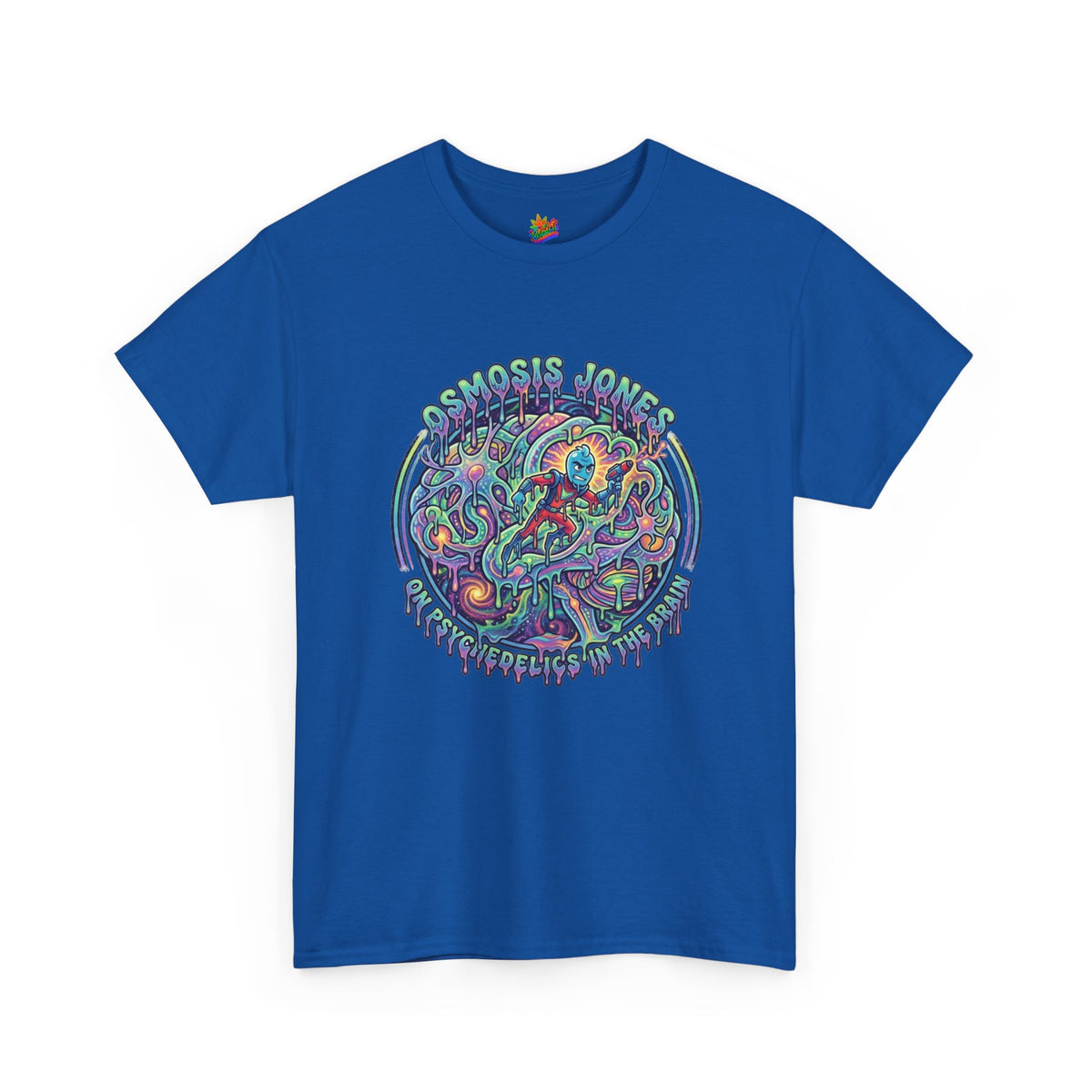 Vert Osmosis Jones Psychedelics Vintage Style Unisex Cotton Graphic T-Shirt