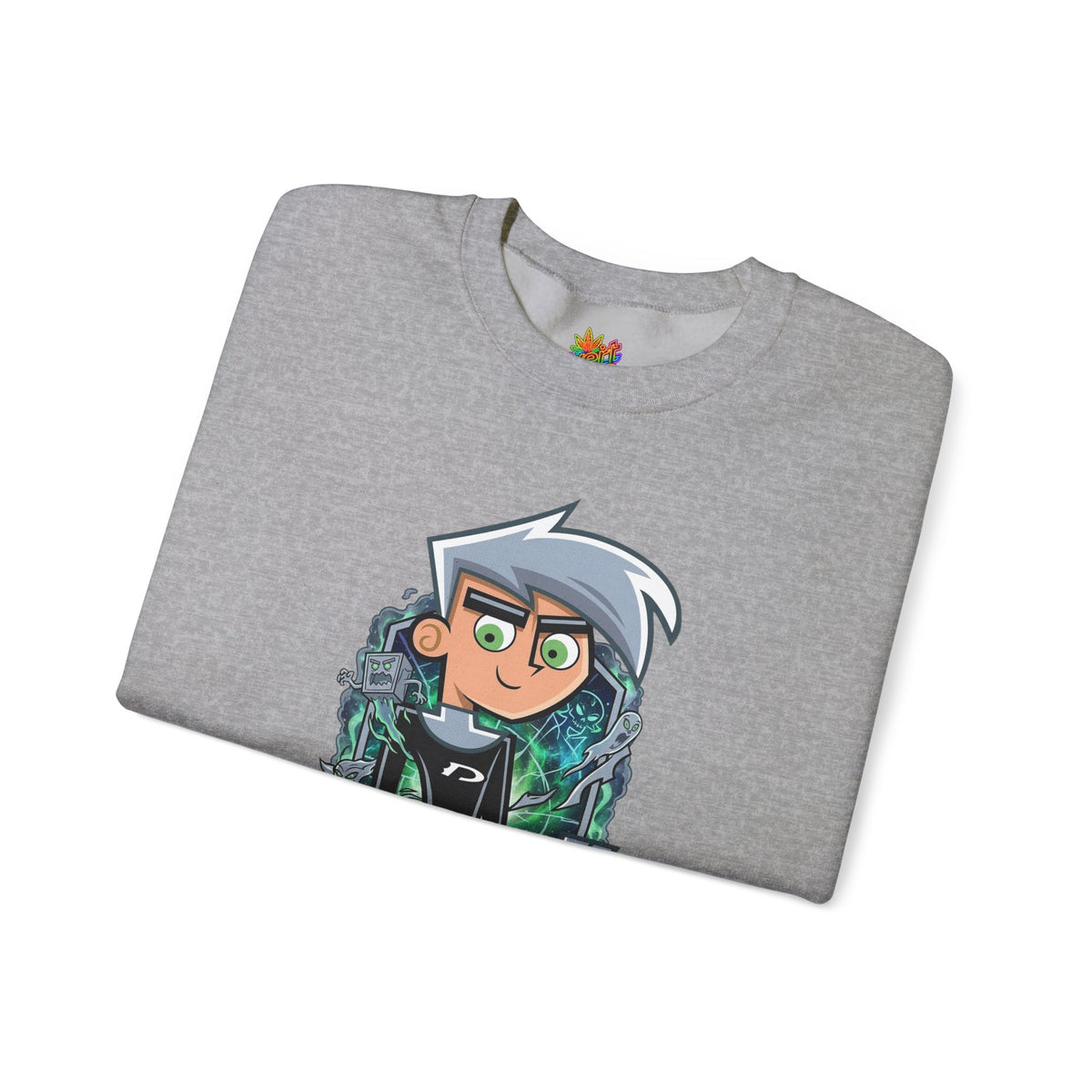Vert Danny Phantom Vintage Style Unisex Graphic Crewneck Sweatshirt