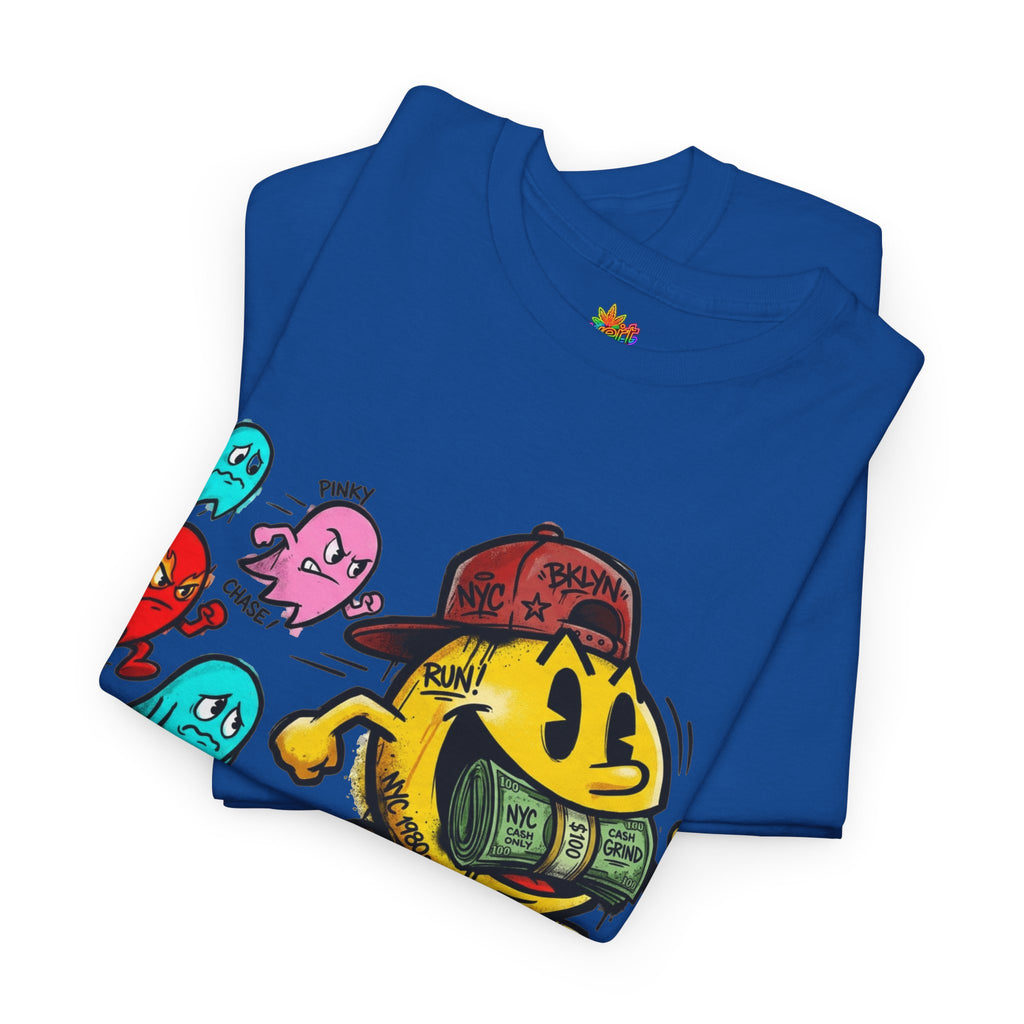 Vert NY Pac-Man Vintage Style Unisex Graphic Cotton T-Shirt