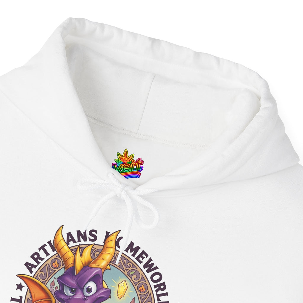 Vert Spyro Vintage Style Unisex Graphic Hoodie