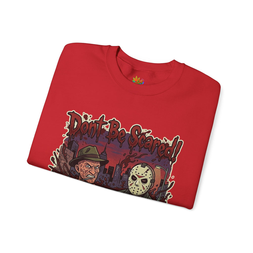 Vert Freddy & Jason Vintage Style Unisex Graphic Crewneck Sweatshirt