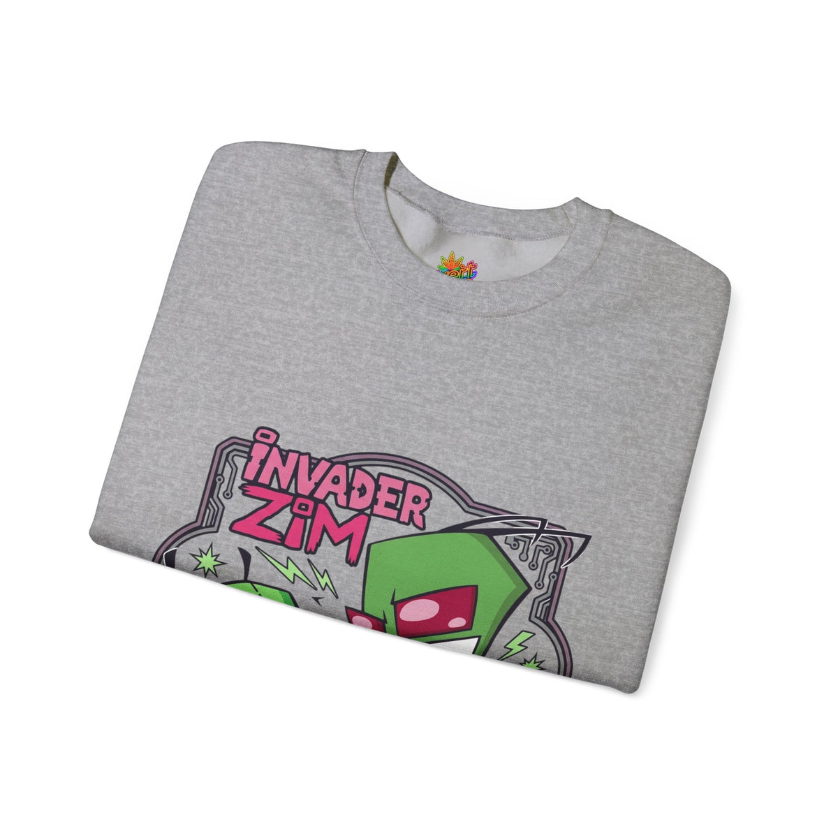 Vert Invader Zim Vintage Style Unisex Graphic Crewneck Sweatshirt