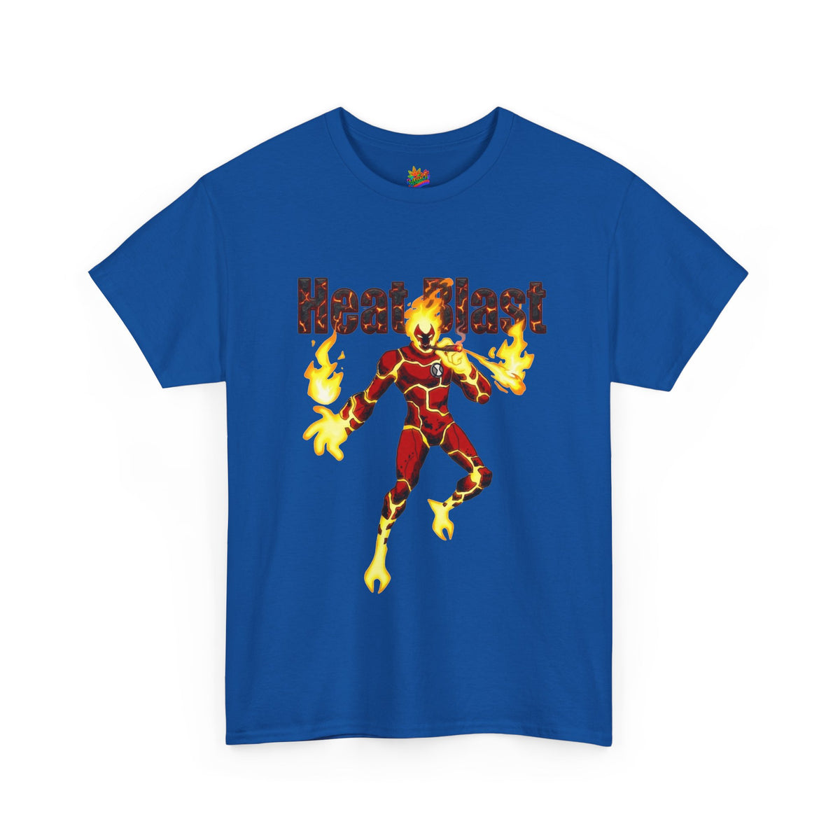 Vert Ben 10 Heat Blast Vintage Style Unisex Graphic Cotton T-Shirt