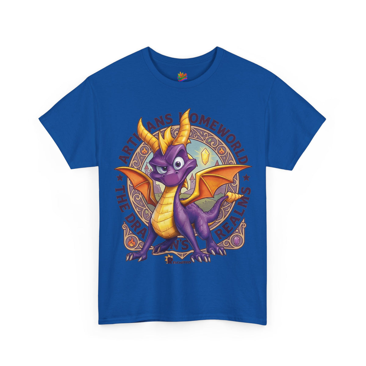 Vert Spyro Vintage Style Unisex Cotton Graphic T-Shirt