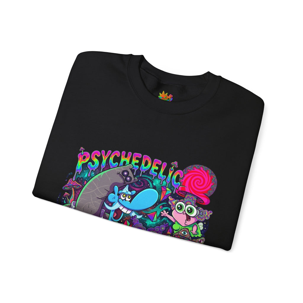 Vert Chowder Psychedelic Vintage Style Unisex Graphic Crewneck Sweatshirt