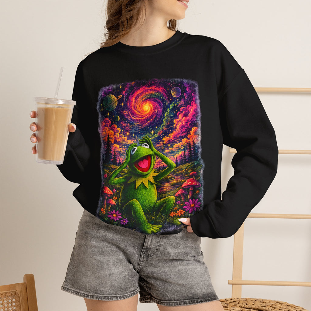 Vert Psychedelic Kermit Unisex Graphic Crewneck Sweatshirt