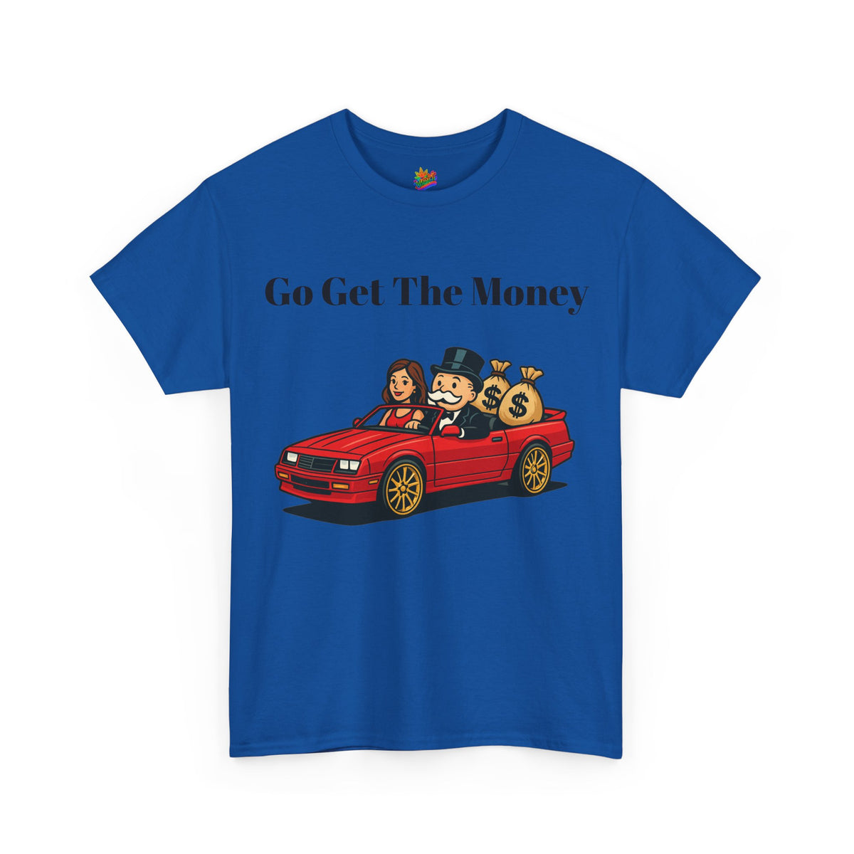 Vert Monopoly Man Vintage Style Unisex Graphic T-Shirt
