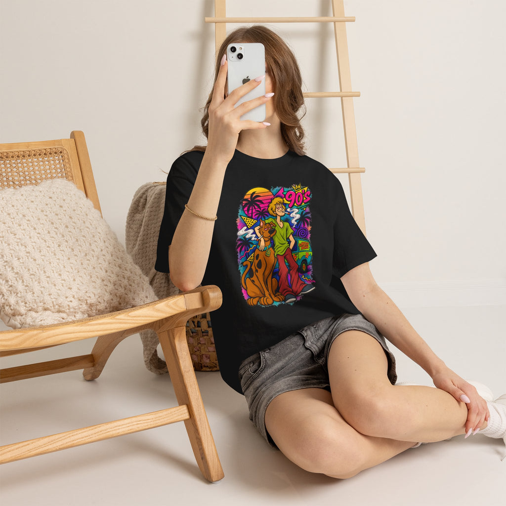 Vert Shaggy & Scooby Vintage Style Unisex Cotton Graphic T-Shirt