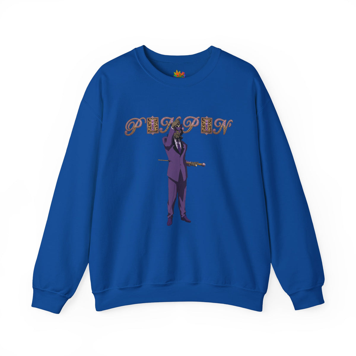 Vert Pimp Named Slickback Vintage Style Unisex Graphic Crewneck Sweatshirt