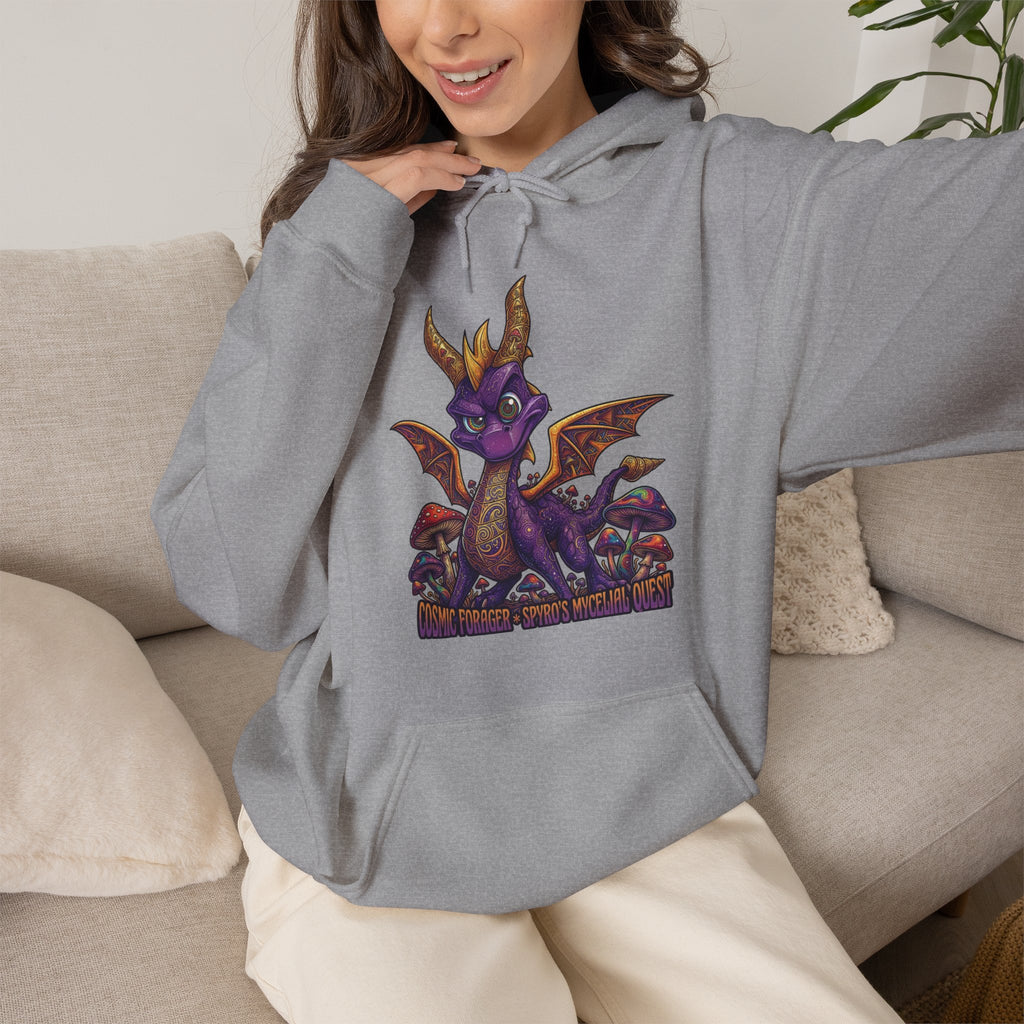Vert Spyro Psychedelic Vintage Style Unisex Graphic Hoodie