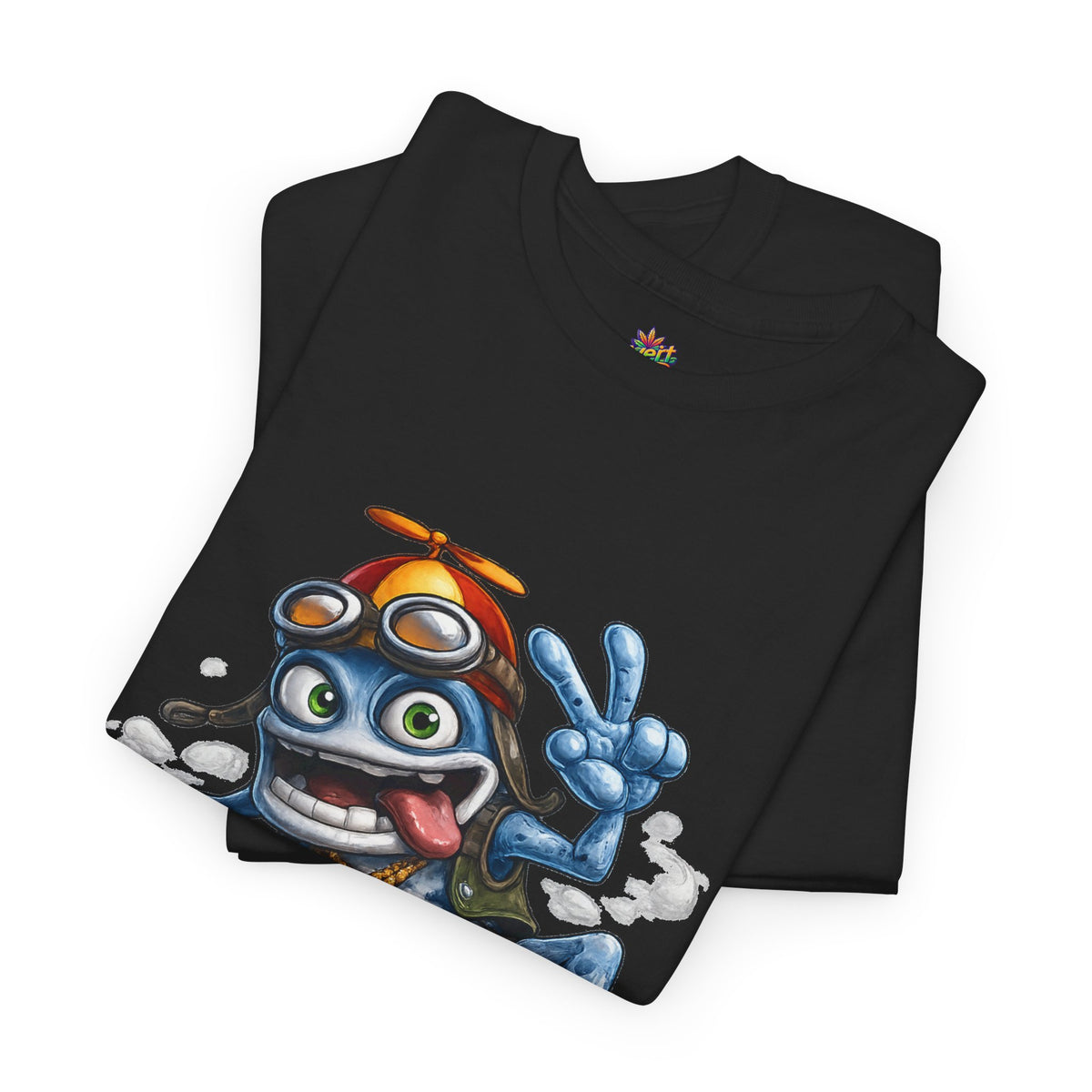 Vert Crazy Frog Vintage Style Unisex Cotton Graphic T-Shirt