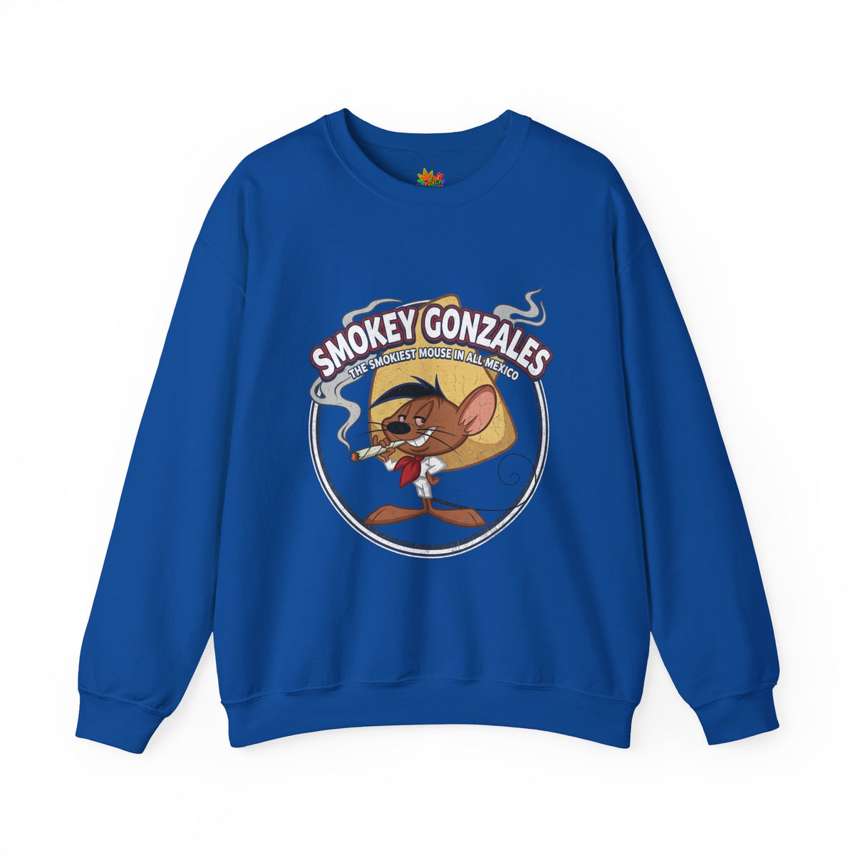 Vert Speedy Gonzales Smoker Vintage Style Unisex Graphic Crewneck Sweatshirt