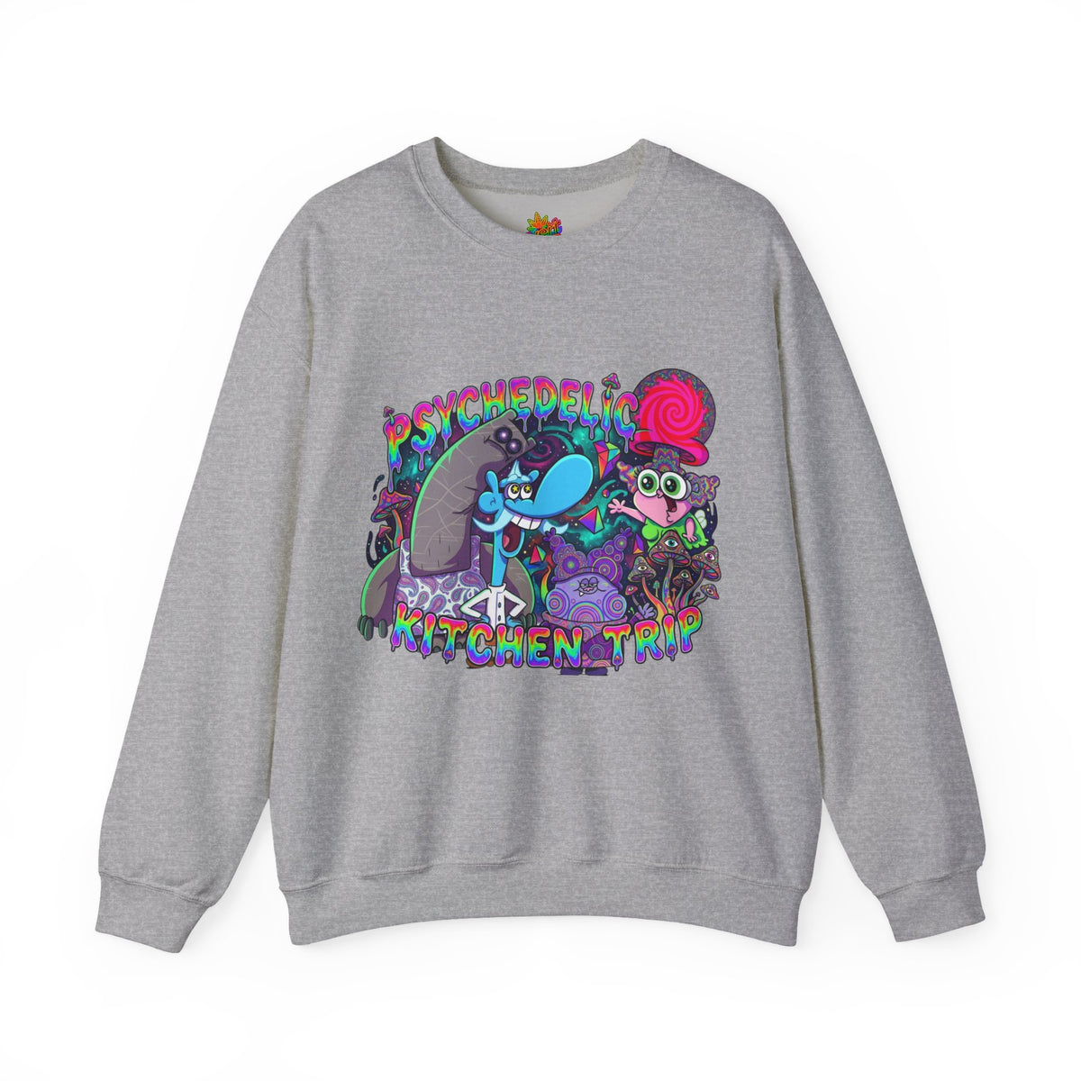 Vert Chowder Psychedelic Vintage Style Unisex Graphic Crewneck Sweatshirt