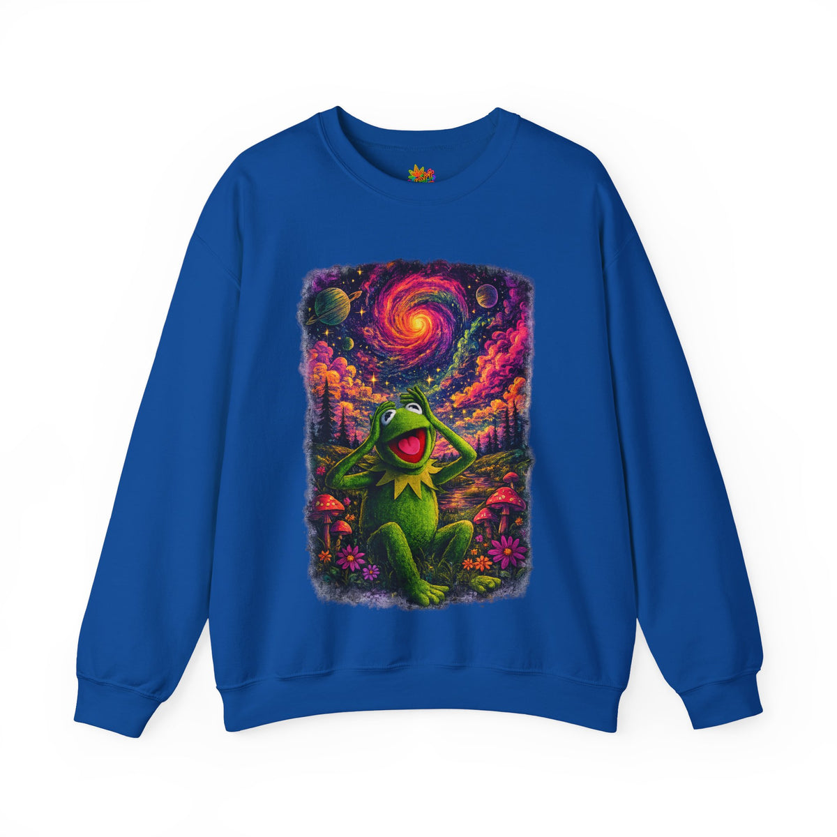 Vert Psychedelic Kermit Unisex Graphic Crewneck Sweatshirt