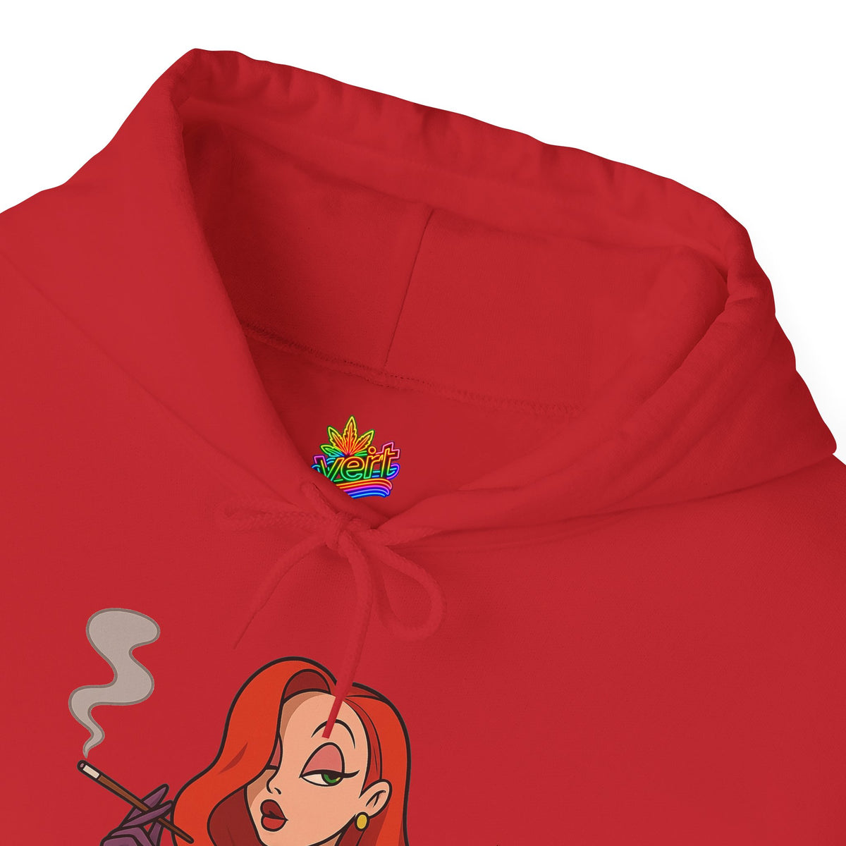 Vert Jessica Rabbit Vintage Style Unisex Graphic Hoodie