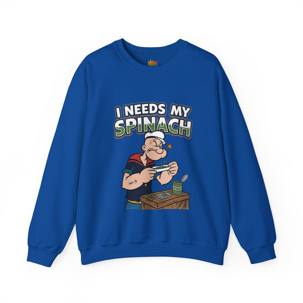 Vert Popeyes Vintage Style Unisex Graphic Crewneck Sweatshirt
