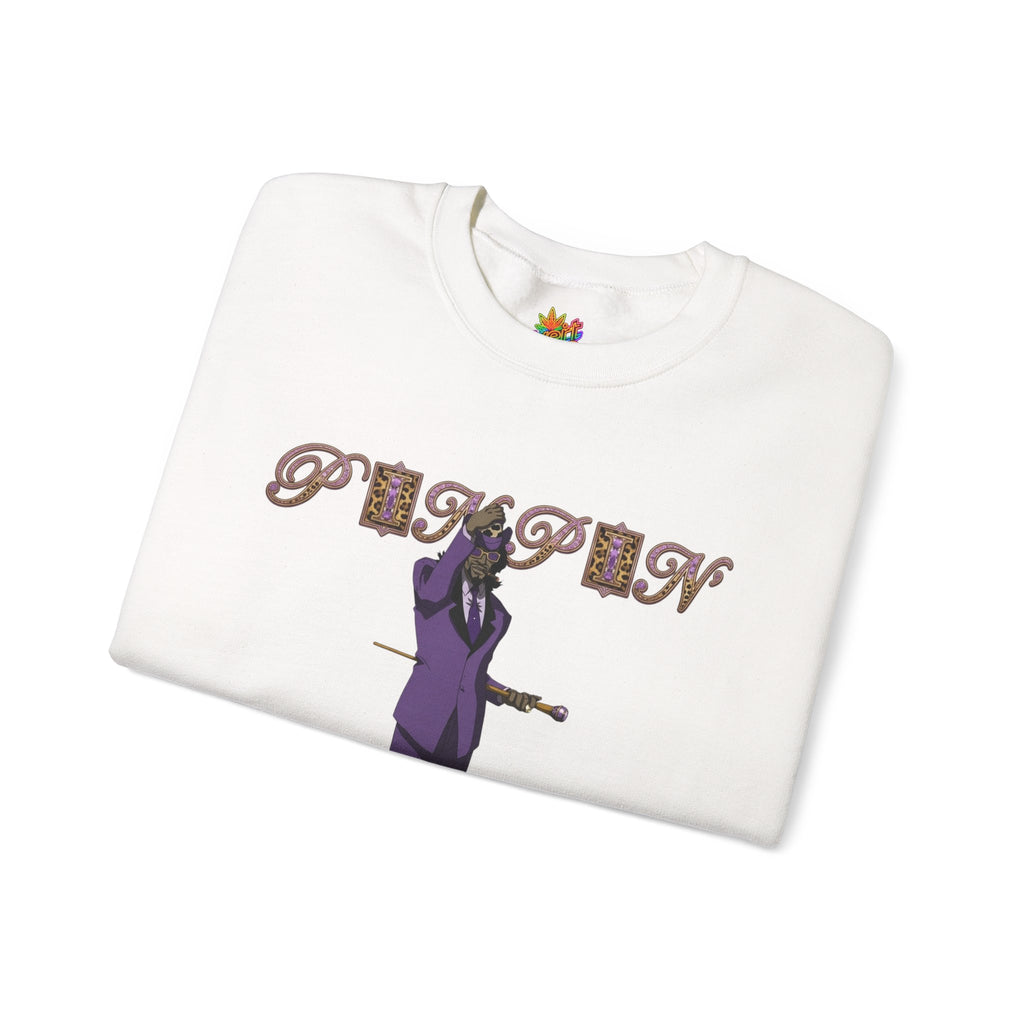 Vert Pimp Named Slickback Vintage Style Unisex Graphic Crewneck Sweatshirt