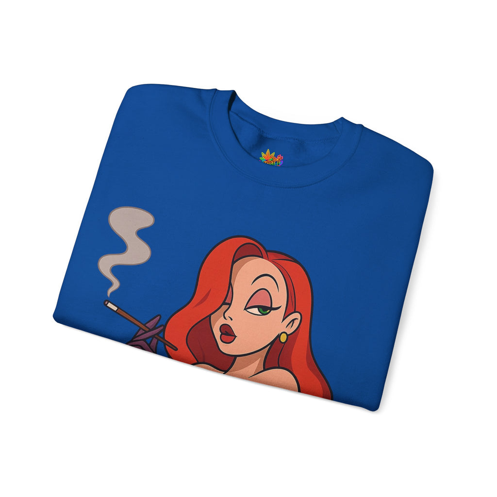 Vert Jessica Rabbit Vintage Style Unisex Graphic Crewneck Sweatshirt