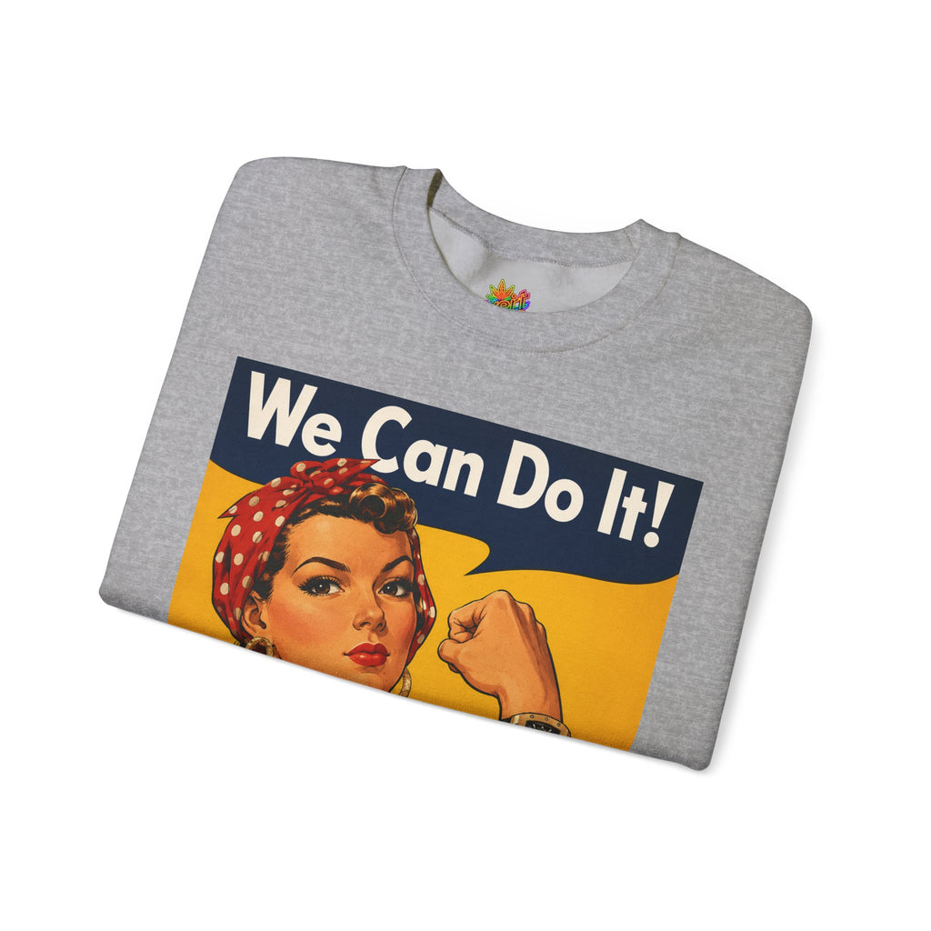 Vert "We Can Do It" Vintage Style Unisex Graphic Crewneck Sweatshirt