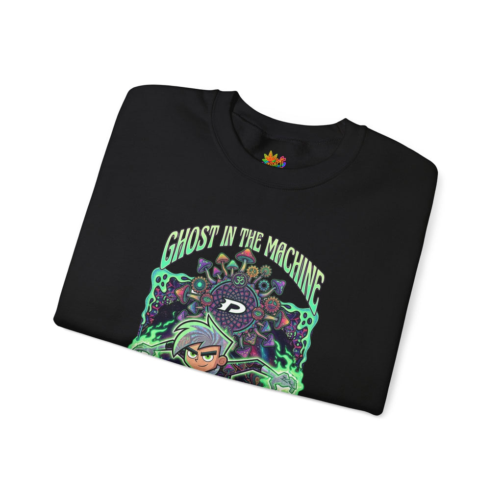 Vert Danny Phantom Psychedelic Vintage Style Unisex Graphic Crewneck Sweatshirt