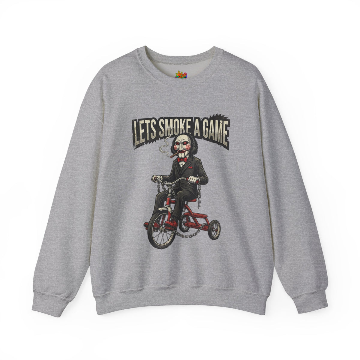 Vert Jigsaw Smoker Vintage Style Unisex Graphic Crewneck Sweatshirt