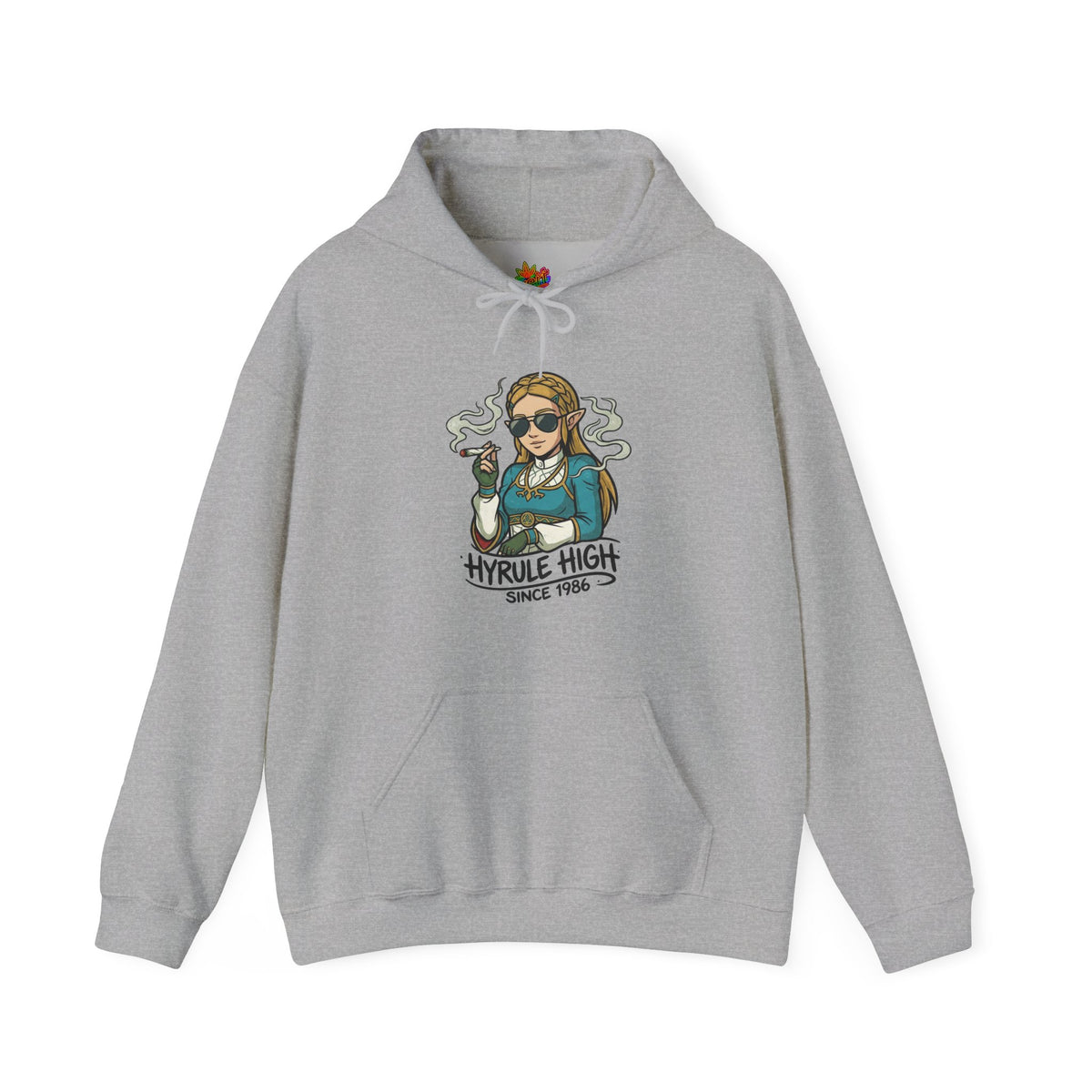 Vert Helda Vintage Style Unisex Graphic Hoodie