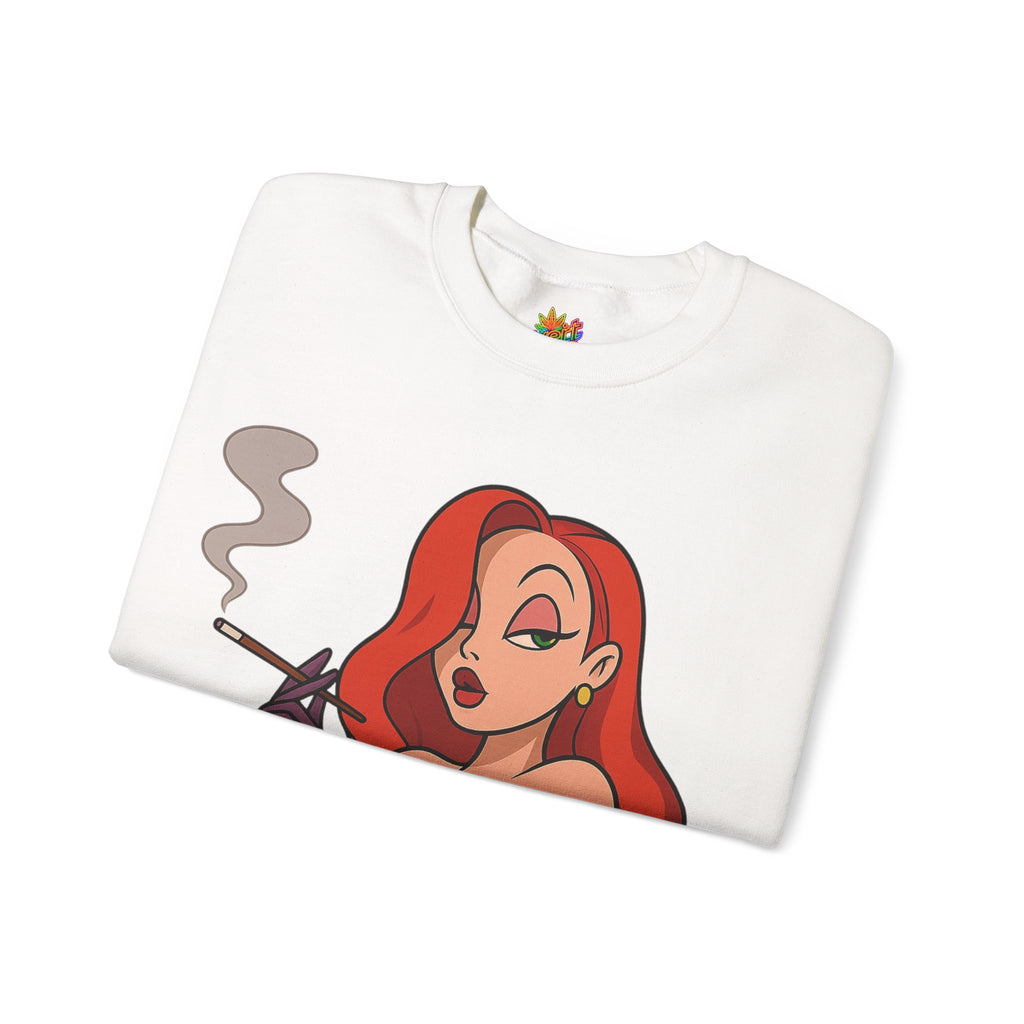 Vert Jessica Rabbit Vintage Style Unisex Graphic Crewneck Sweatshirt