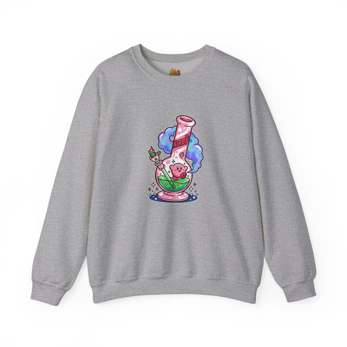 Vert Kirby Bong Vintage Style Unisex Graphic Crewneck Sweatshirt