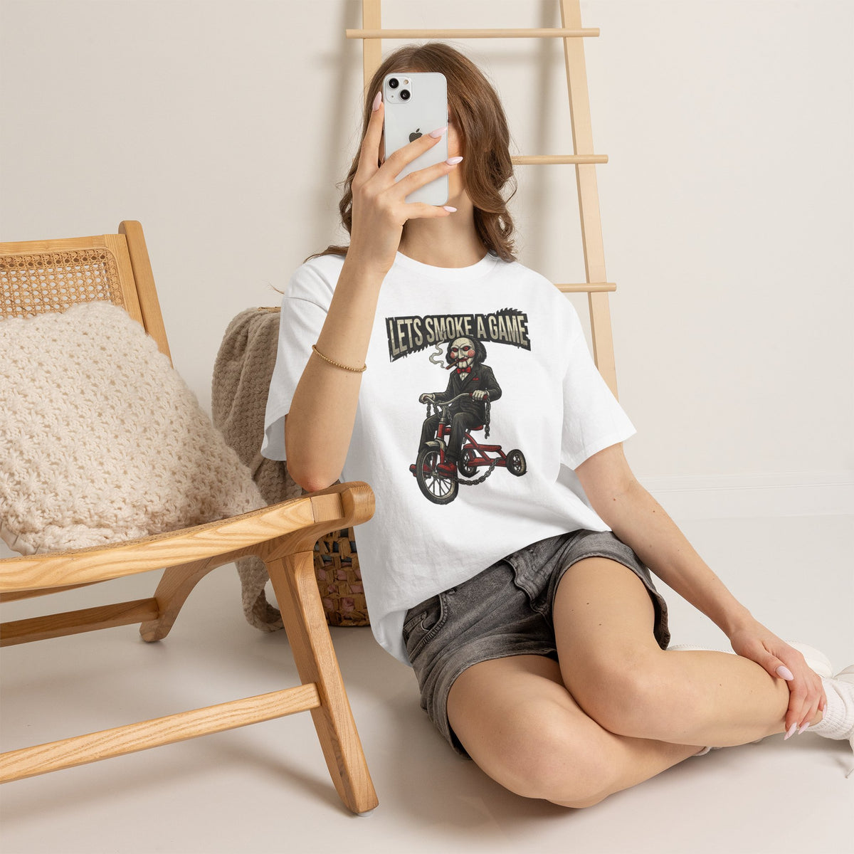Vert Jigsaw Smoker Vintage Style Unisex Cotton Graphic T-Shirt